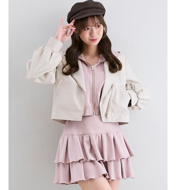 MAJESTICLEGON「Ladyショートライダース」|その他|アイボリー