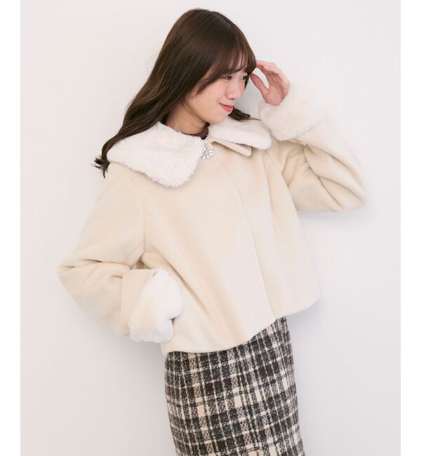  「マルチWAYファー&times;ビジューコート」|その他|