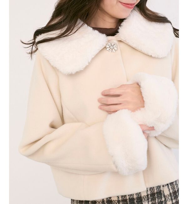  「マルチWAYファー&times;ビジューコート」|その他|