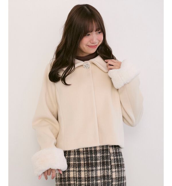  「マルチWAYファー&times;ビジューコート」|その他|