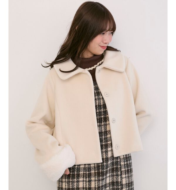  「マルチWAYファー&times;ビジューコート」|その他|