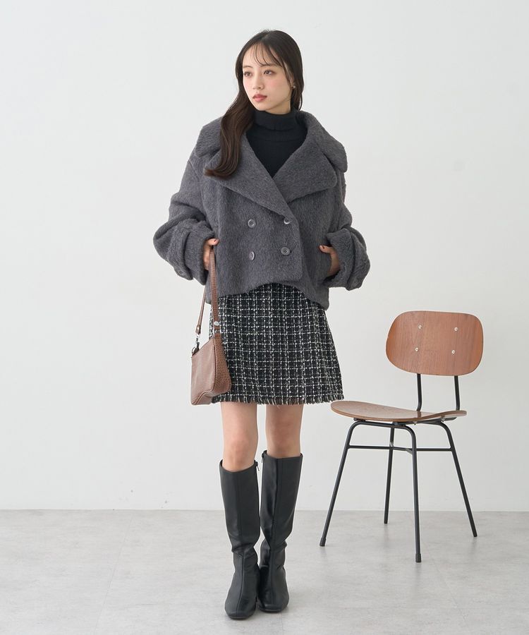 earth music&ecology「【WEB限定】シャギーショートコート」|その他|