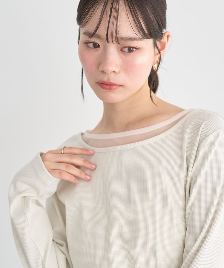 earth music&ecology「レイヤード風テレコプルオーバー」|Tシャツ・カットソー|