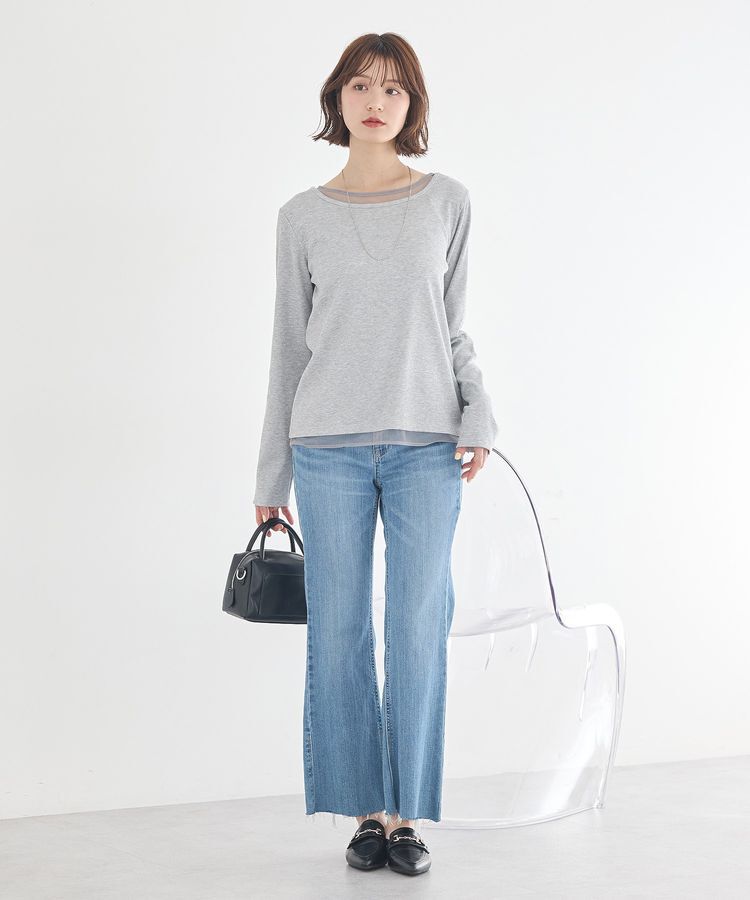 earth music&ecology「レイヤード風テレコプルオーバー」|Tシャツ・カットソー|