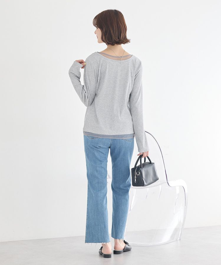 earth music&ecology「レイヤード風テレコプルオーバー」|Tシャツ・カットソー|