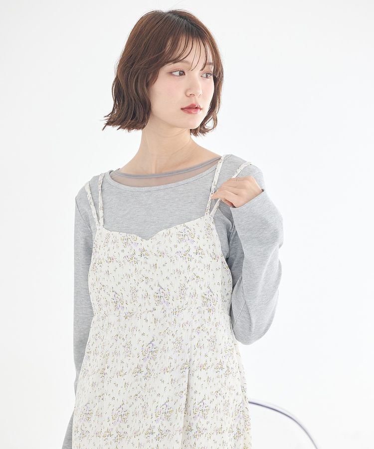 earth music&ecology「レイヤード風テレコプルオーバー」|Tシャツ・カットソー|