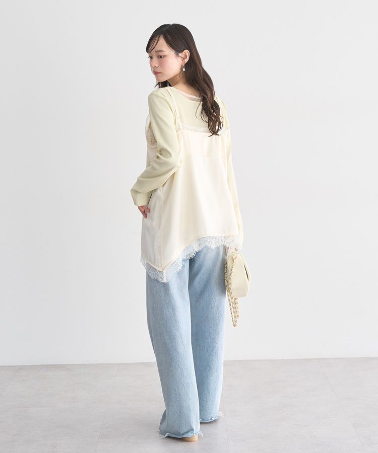 earth music&ecology「レイヤード風テレコプルオーバー」|Tシャツ・カットソー|