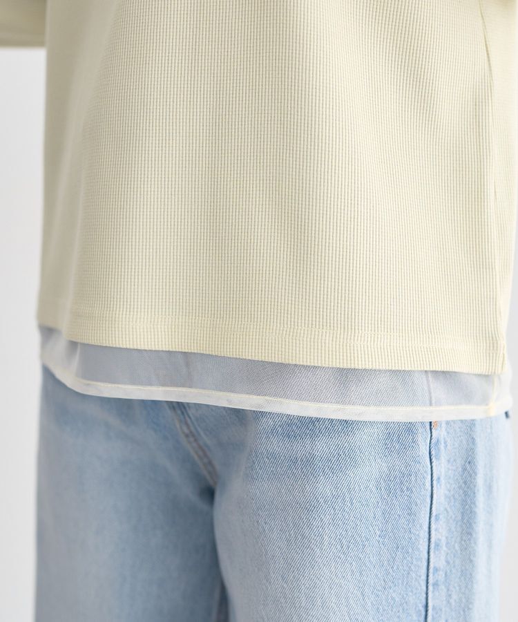 earth music&ecology「レイヤード風テレコプルオーバー」|Tシャツ・カットソー|