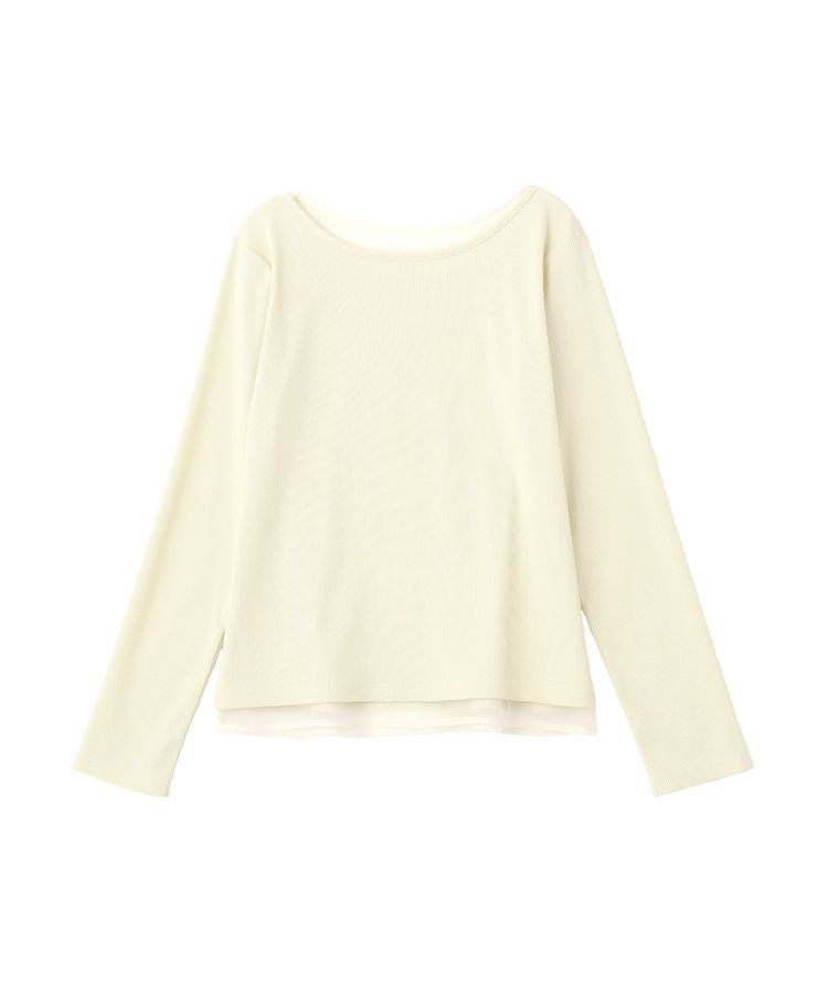 earth music&ecology「レイヤード風テレコプルオーバー」|Tシャツ・カットソー|