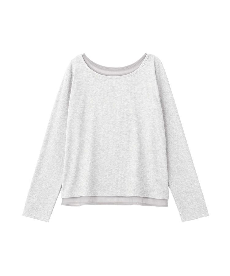 earth music&ecology「レイヤード風テレコプルオーバー」|Tシャツ・カットソー|