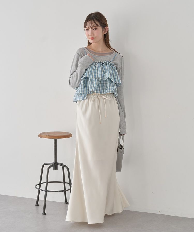 earth music&ecology「レイヤード風テレコプルオーバー」|Tシャツ・カットソー|