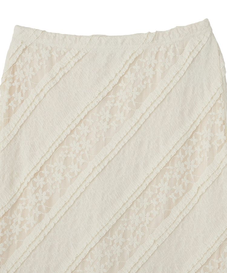 earth music&ecology「総レースナロースカート」|スカート|
