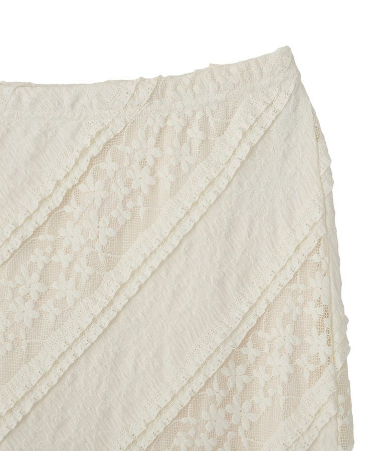 earth music&ecology「総レースナロースカート」|スカート|
