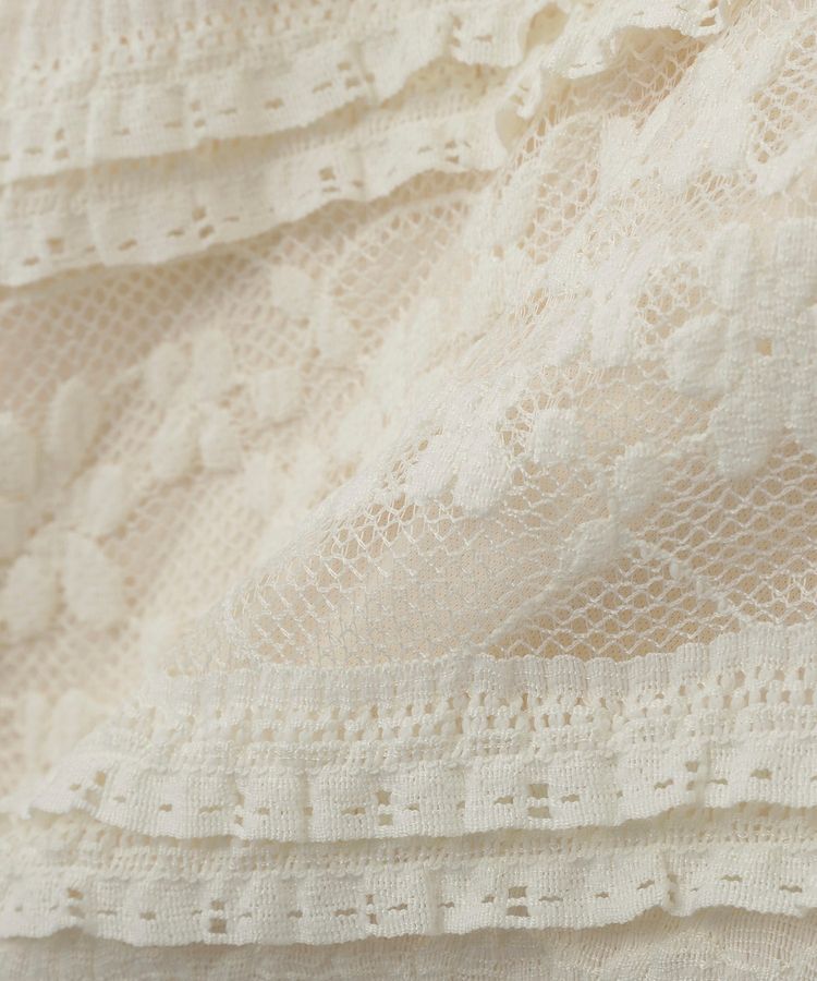 earth music&ecology「総レースナロースカート」|スカート|