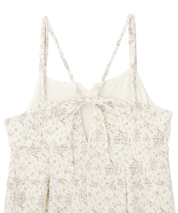 earth music&ecology「フラワーバッククロスキャミワンピース」|ワンピース|