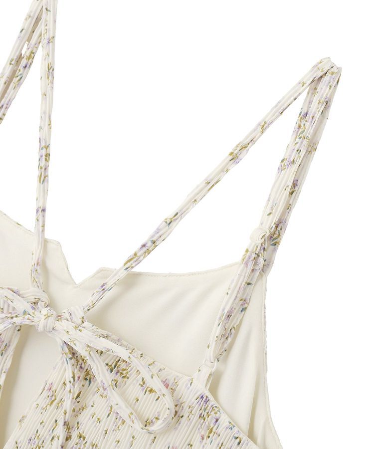 earth music&ecology「フラワーバッククロスキャミワンピース」|ワンピース|