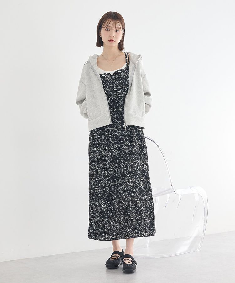 earth music&ecology「フラワーバッククロスキャミワンピース」|ワンピース|