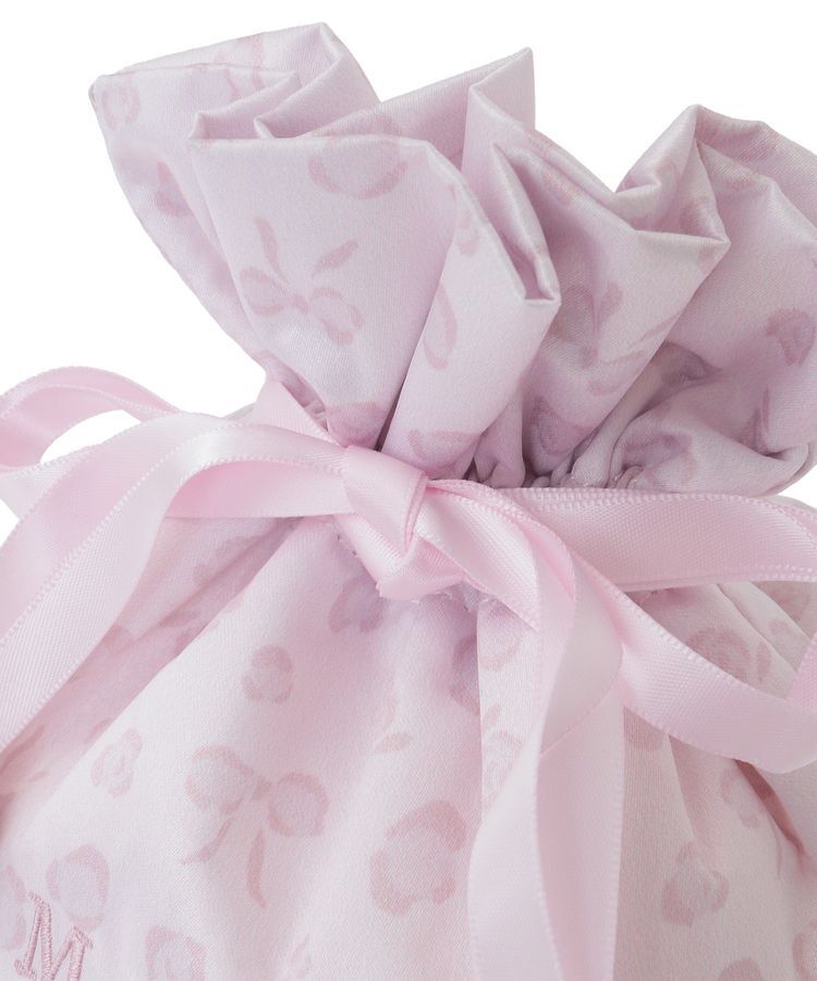 Maison de FLEUR「リボンレオパード巾着ポーチ」|ポーチ|