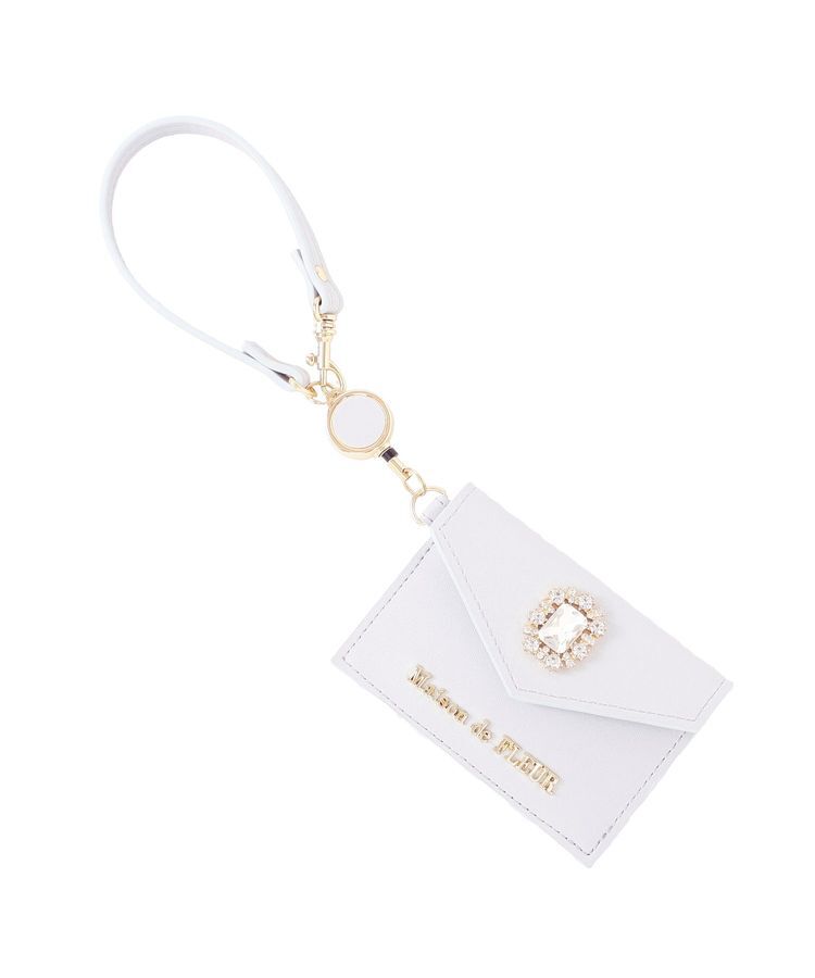 Maison de FLEUR「リール付きビジューカードポケットパスケース」|その他|