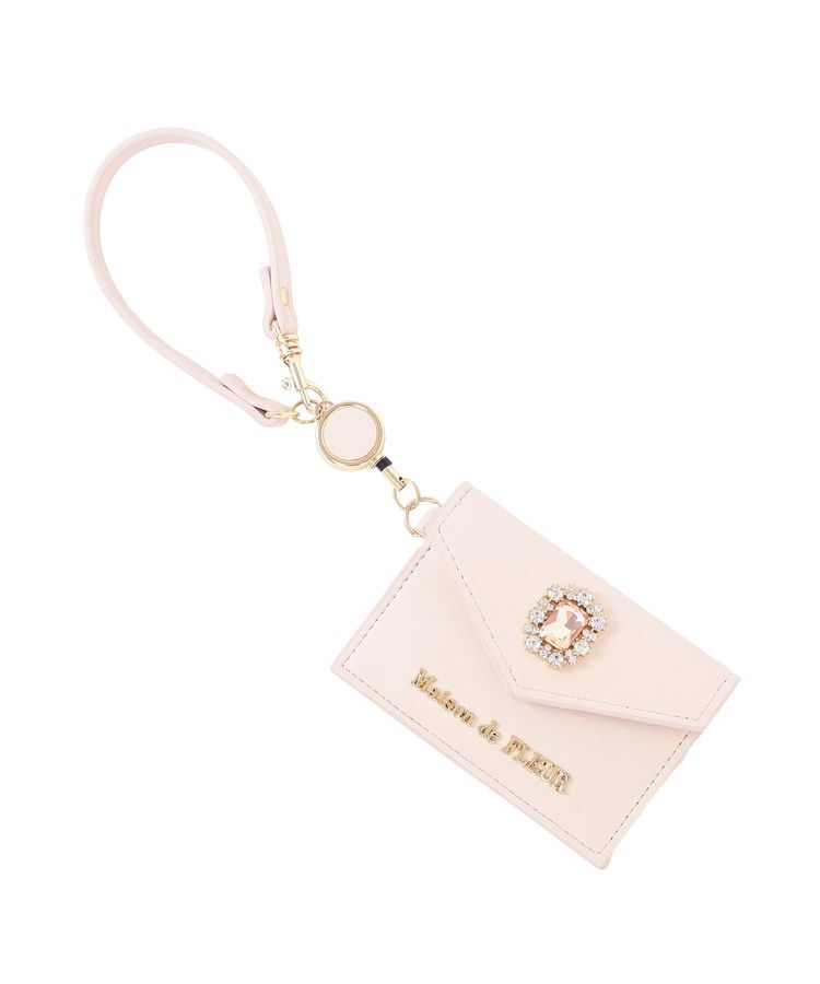 Maison de FLEUR「リール付きビジューカードポケットパスケース」|その他|