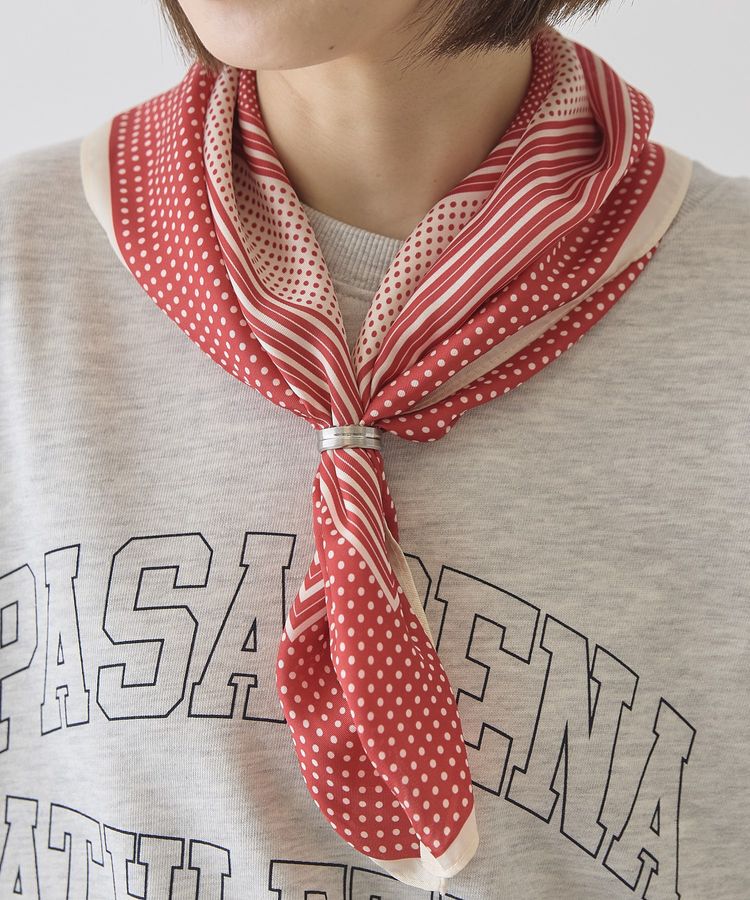 AMERICAN HOLIC「【リングSET】ドット柄スカーフ」|バンダナ・スカーフ|