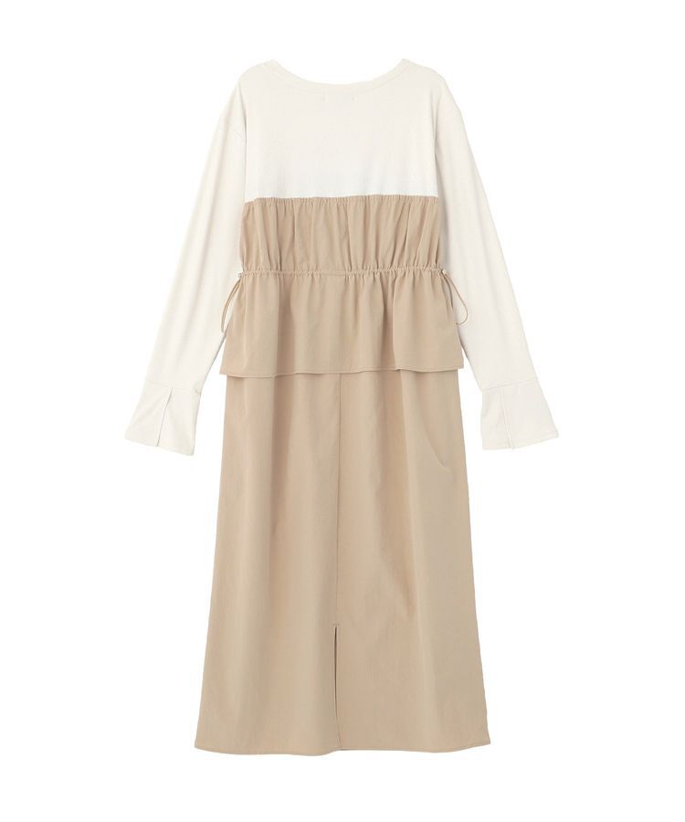 Green Parks「ペプラムドッキングワンピース」|ワンピース|