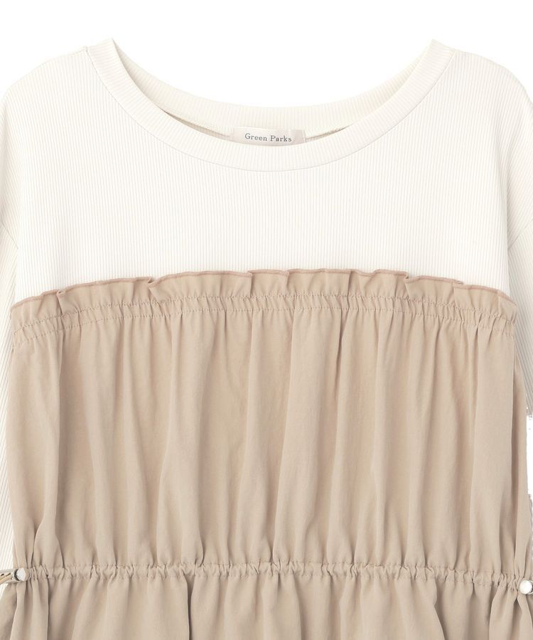 Green Parks「ペプラムドッキングワンピース」|ワンピース|