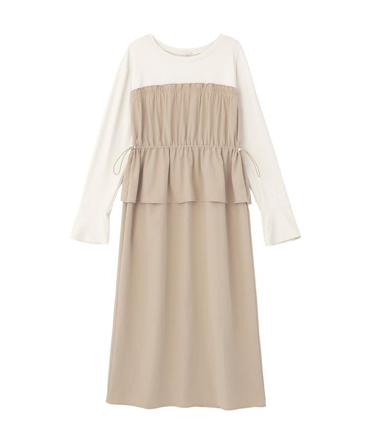 Green Parks「ペプラムドッキングワンピース」|ワンピース|