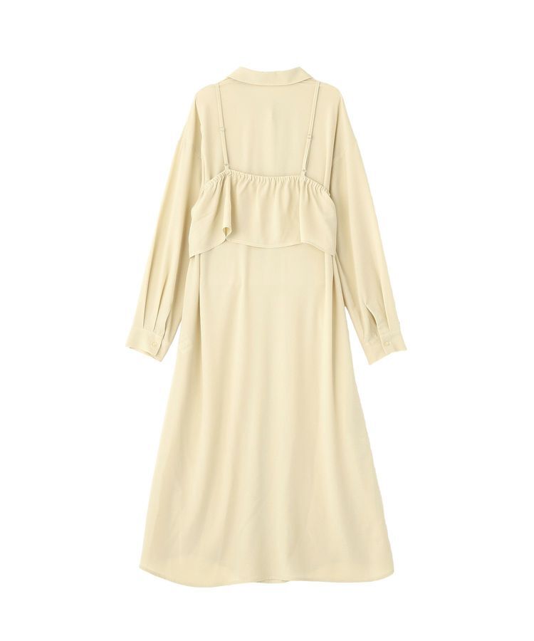 Green Parks「SET2点フリルビスチェ＋シャツワンピース」|ワンピース|