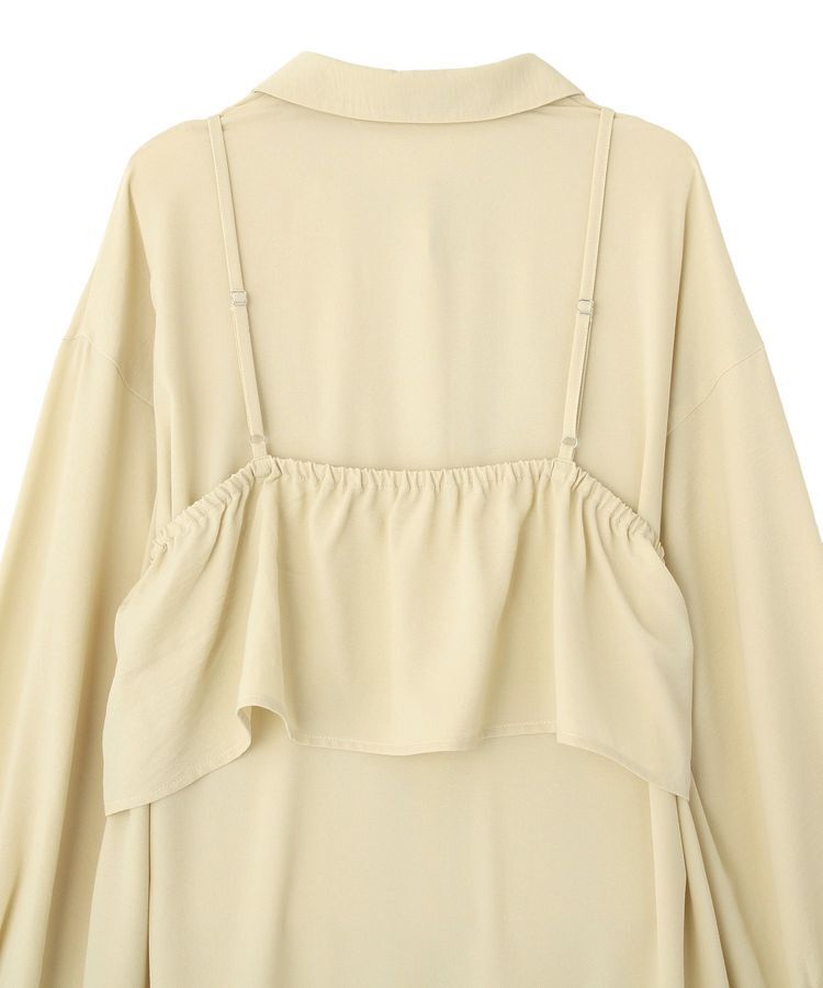 Green Parks「SET2点フリルビスチェ＋シャツワンピース」|ワンピース|