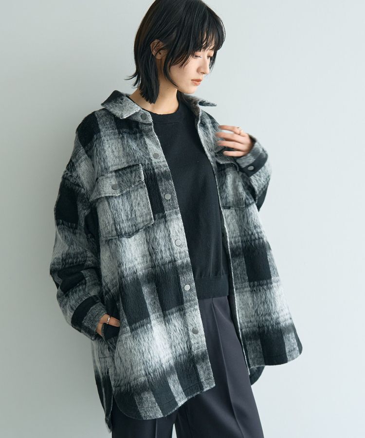 YECCA VECCA「スライバーCPOジャケット」|その他|Black