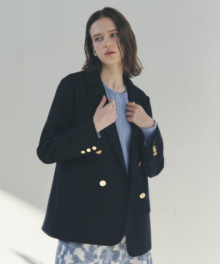 YECCA VECCA「金釦テーラードジャケット」|テーラードジャケット|