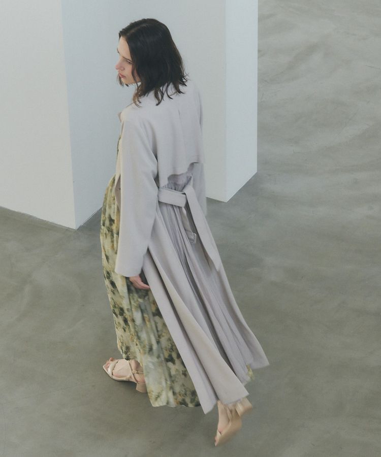 YECCA VECCA「【UVカット/花粉ガード】素材MIXトレンチコート」|トレンチコート|