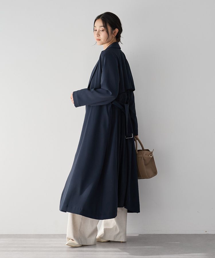 YECCA VECCA「【UVカット/花粉ガード】素材MIXトレンチコート」|トレンチコート|