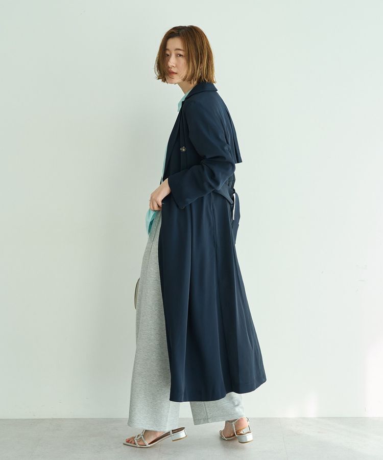 YECCA VECCA「【UVカット/花粉ガード】素材MIXトレンチコート」|トレンチコート|