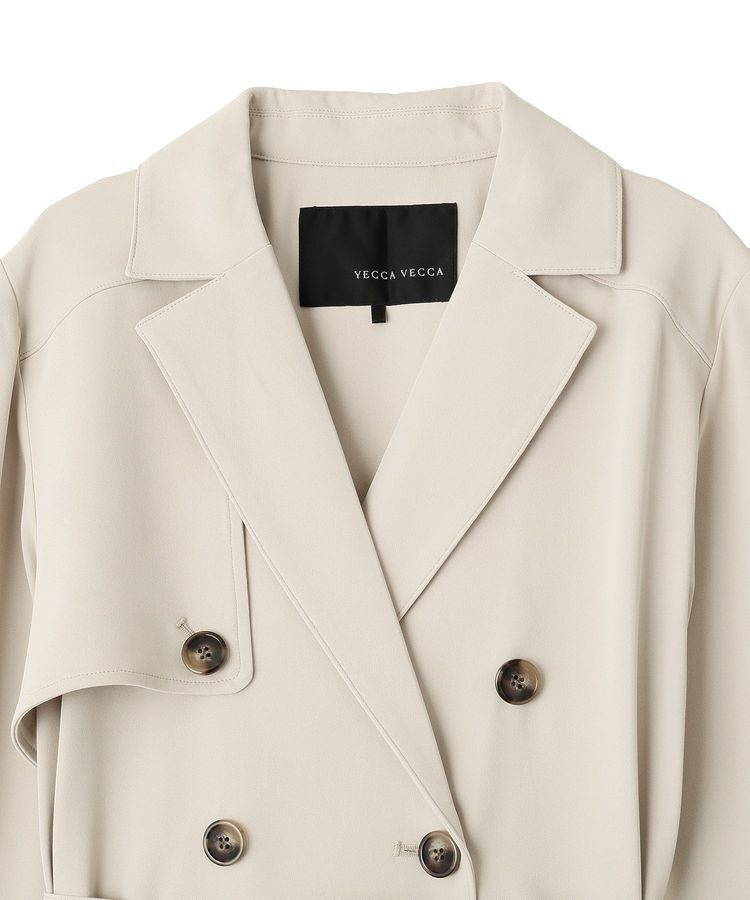 YECCA VECCA「【UVカット/花粉ガード】素材MIXトレンチコート」|トレンチコート|