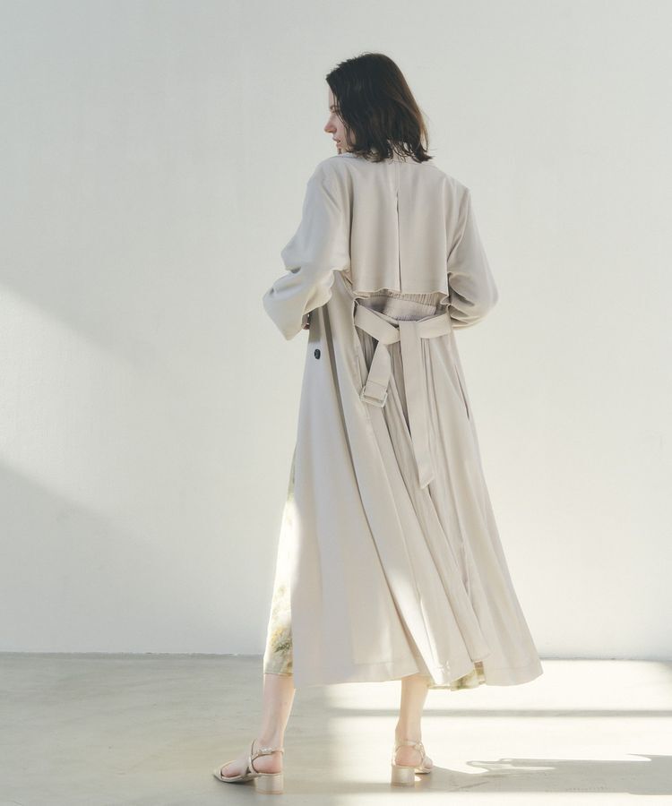YECCA VECCA「【UVカット/花粉ガード】素材MIXトレンチコート」|トレンチコート|
