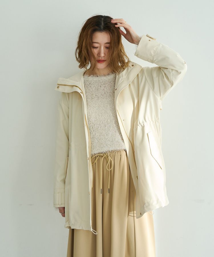 YECCA VECCA「【撥水/花粉ガード】ミドル丈マウンテンパーカー」|ブルゾン・スタジャン|