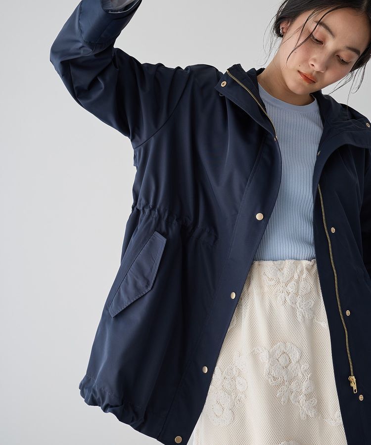 YECCA VECCA「【撥水/花粉ガード】ミドル丈マウンテンパーカー」|ブルゾン・スタジャン|