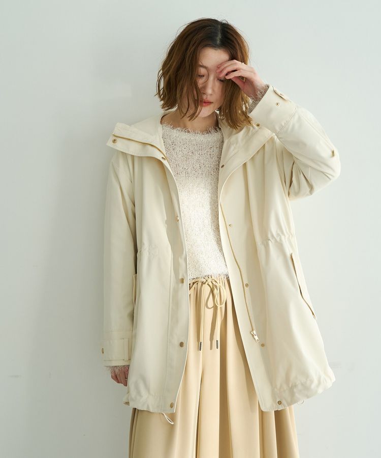 YECCA VECCA「【撥水/花粉ガード】ミドル丈マウンテンパーカー」|ブルゾン・スタジャン|