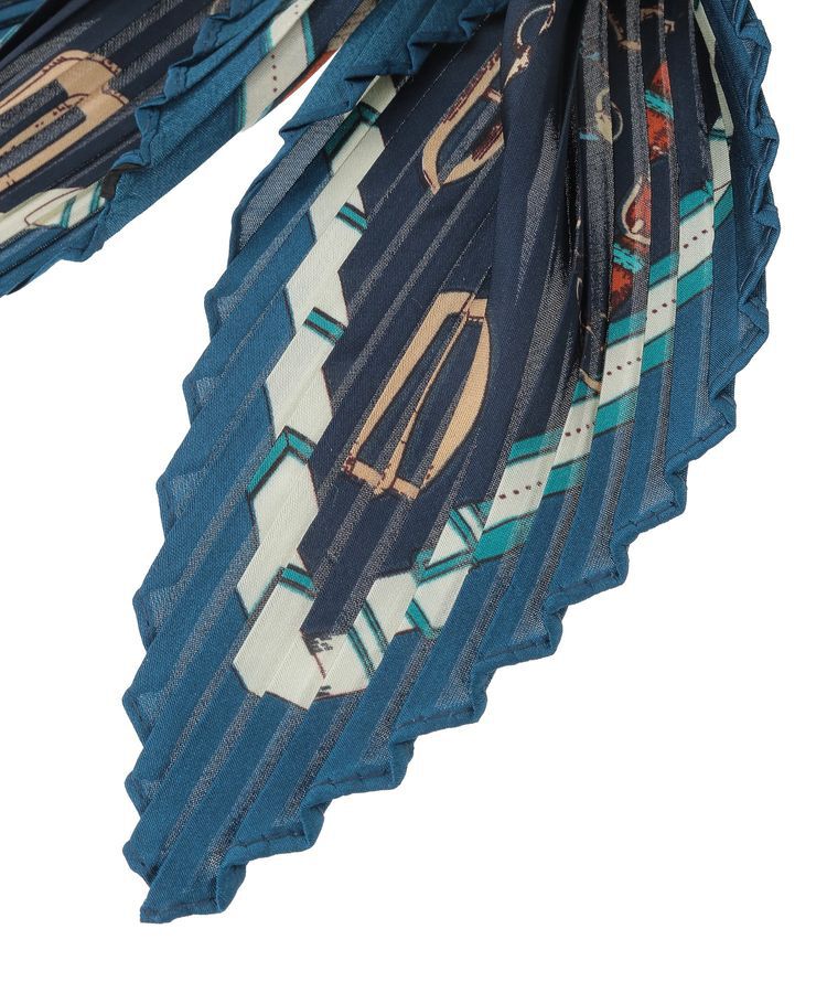 YECCA VECCA「ビットプリントプリーツスカーフ」|バンダナ・スカーフ|