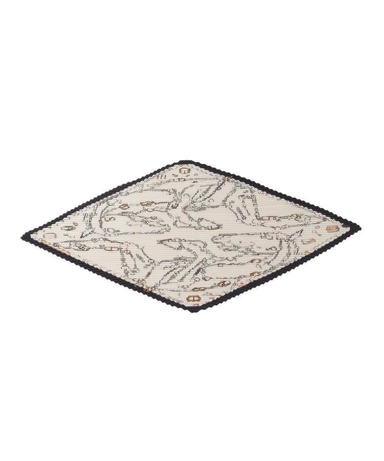 YECCA VECCA「ビットプリントプリーツスカーフ」|バンダナ・スカーフ|