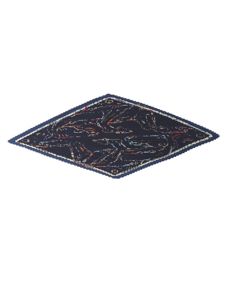 YECCA VECCA「ビットプリントプリーツスカーフ」|バンダナ・スカーフ|