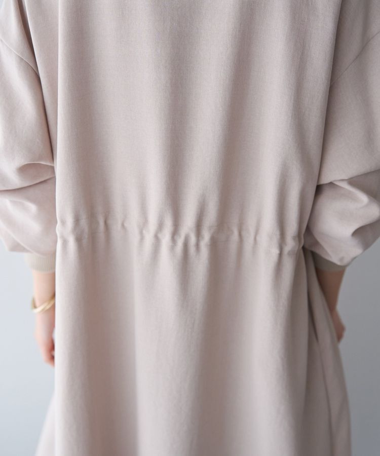 YECCA VECCA「ノーカラーラペルロングコート」|ノーカラーコート|