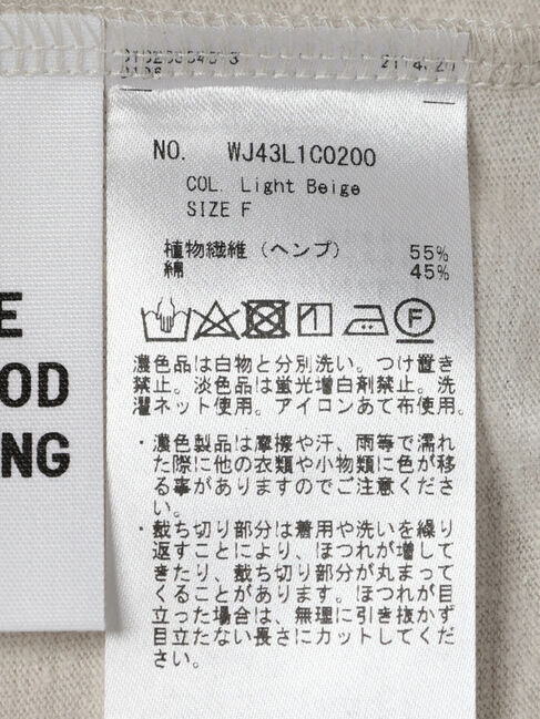 GARAGE OF GOOD CLOTHING「ウエストZIP付ノースリーブ」|Tシャツ・カットソー|