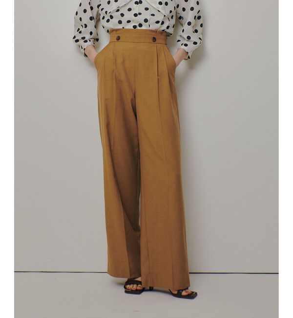 allureville「ウェストタックデザインパンツ」|チノ|