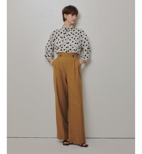 allureville「ウェストタックデザインパンツ」|チノ|