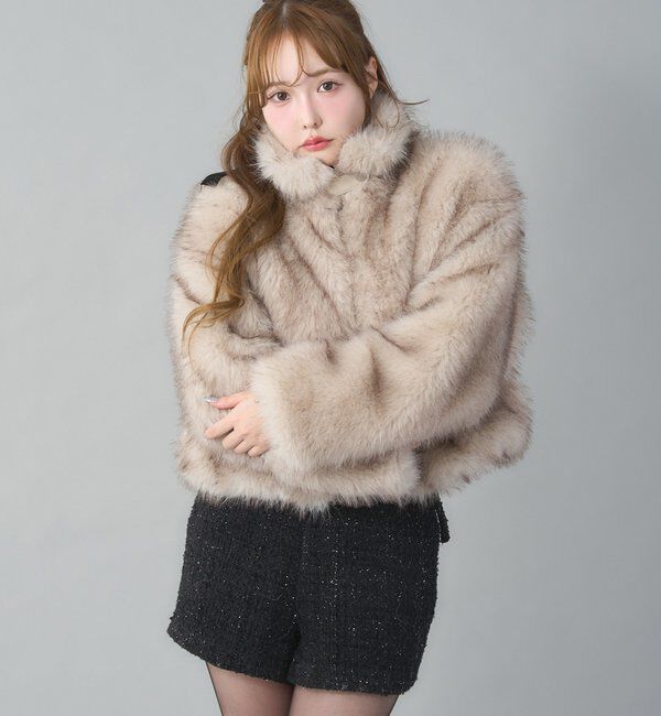 フェイクファーショートブルゾン｜ルミネのファッション通販アイルミネ