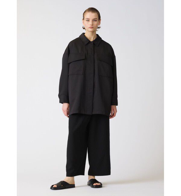 mizuiro ind「mizuiro ind ワークワイドシャツジャケット」|テーラードジャケット|