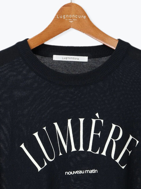 Lugnoncure「麻タッチロゴアソートシアーニット」|ニット・セーター|